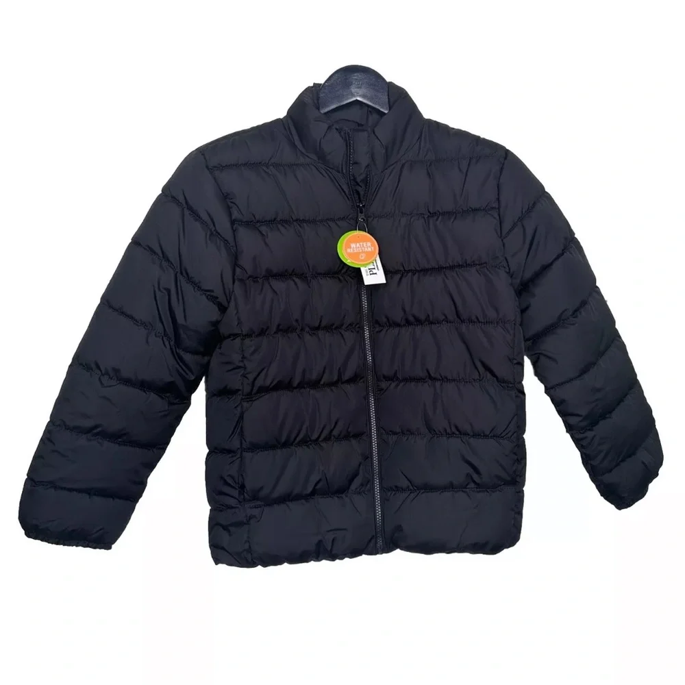 NWT‎ children’s place boys black puffer jacket size Large 10/12